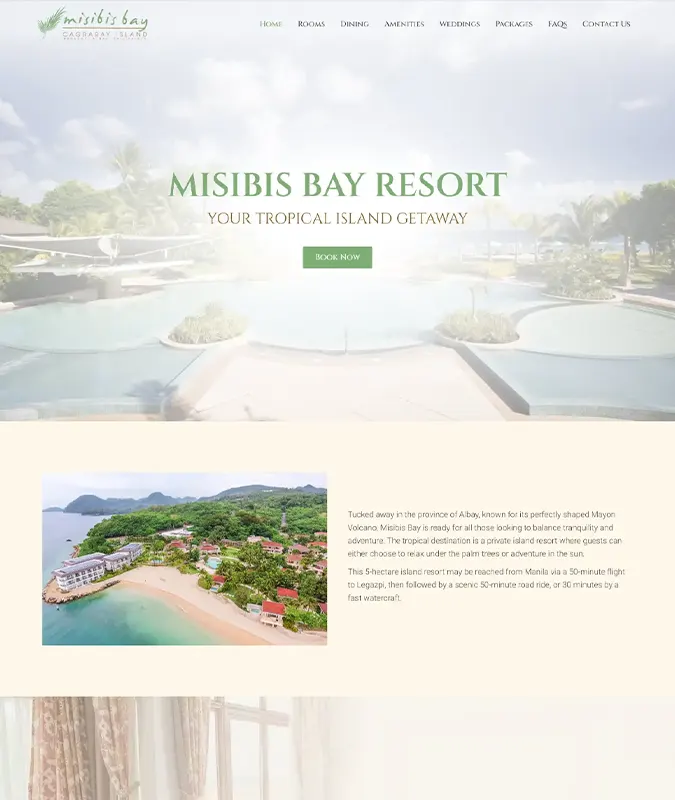 Misibis Bay Site Portfolio Thumbnail