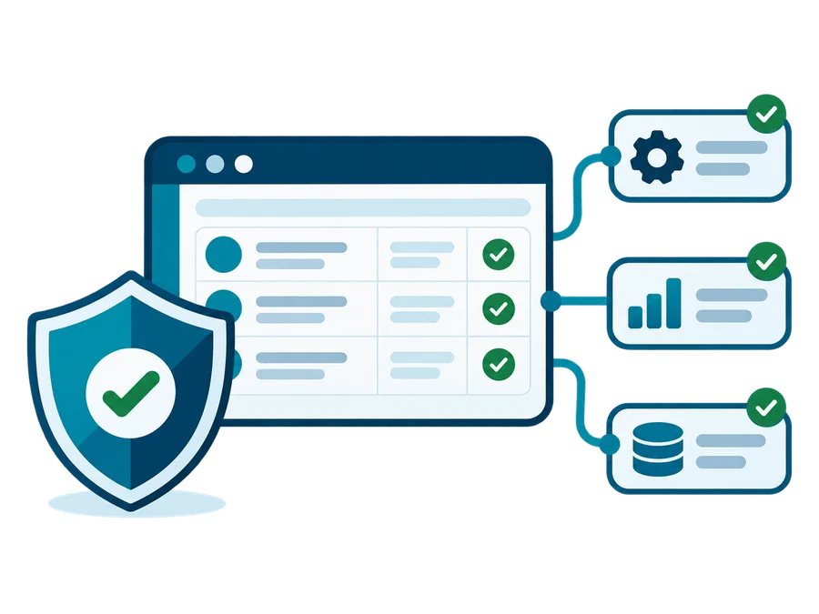 Business application security illustration